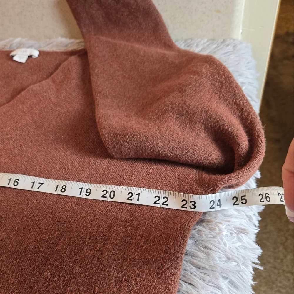 J.Jill Rust Color V Neck Sweater Size Med - Picture 14 of 16